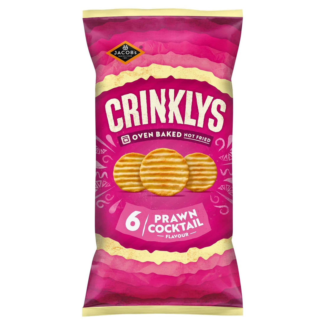 Where to buy Jacob's Crinklys Prawn Cocktail 6pk 138g in the USA - UK import from Great British Imports
