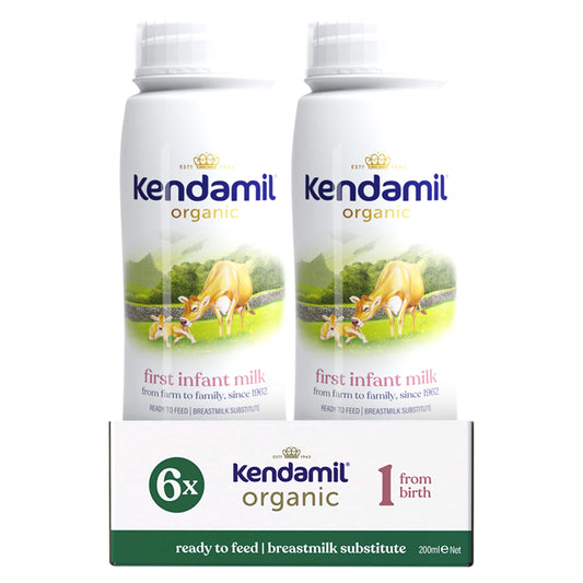 Kendamil Organic Ready to Feed First Infant Milk 6x200ml UK import