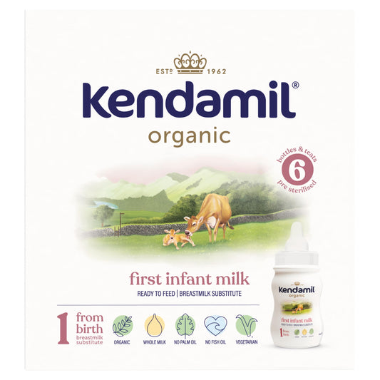 Where to buy Kendamil Organic Ready to Feed First Infant Milk 6x70ml in the USA - UK import from Great British Imports