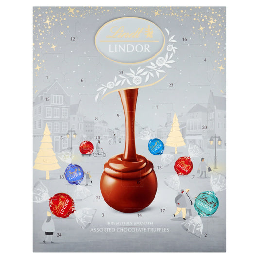 Lindt Lindor Silver Advent calendar 233g UK edition