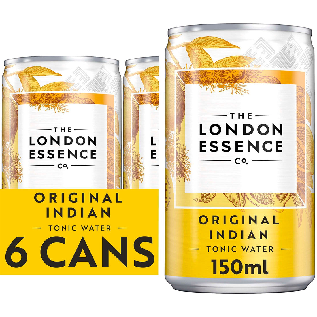 London Essence Original Indian Tonic Water cans 6x150ml UK pack