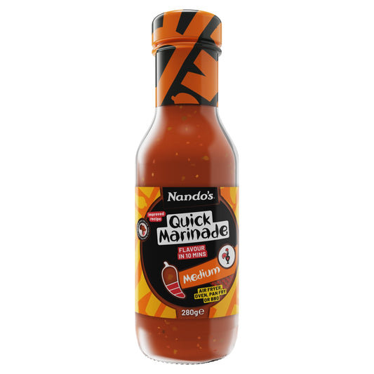 Where to buy Nando's Medium Quick Marinade 280g in the USA - UK import from Great British Imports