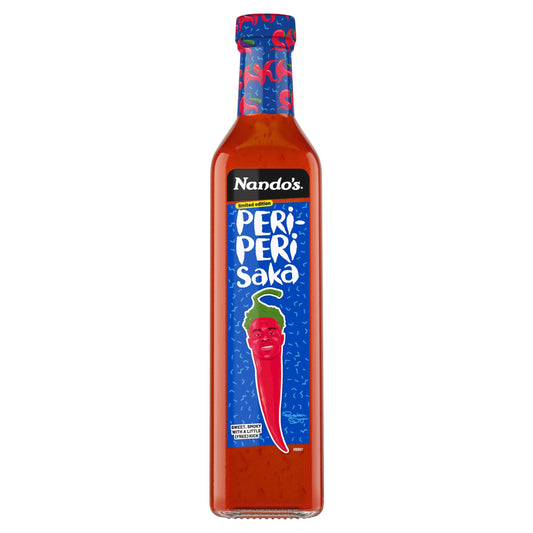 Where to buy Nando's Peri-Peri Saka Sauce 500g in the USA - UK import from Great British Imports