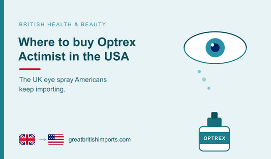Where to buy Optrex Actimist eye spray in the USA — UK import from Great British Imports