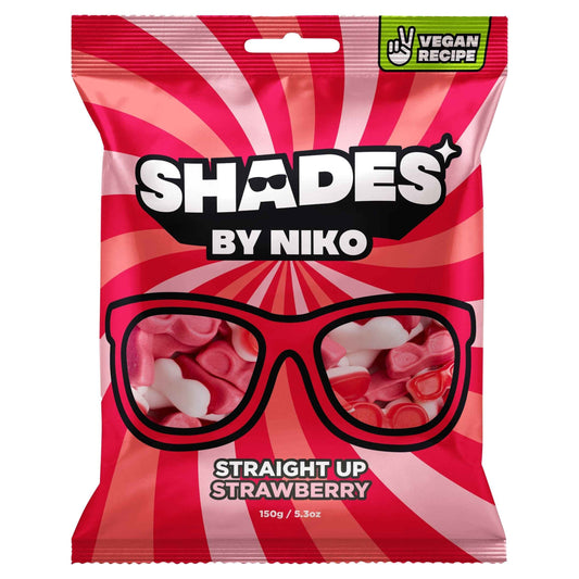 Shades by Niko Straight Up Strawberry 150g UK sweets