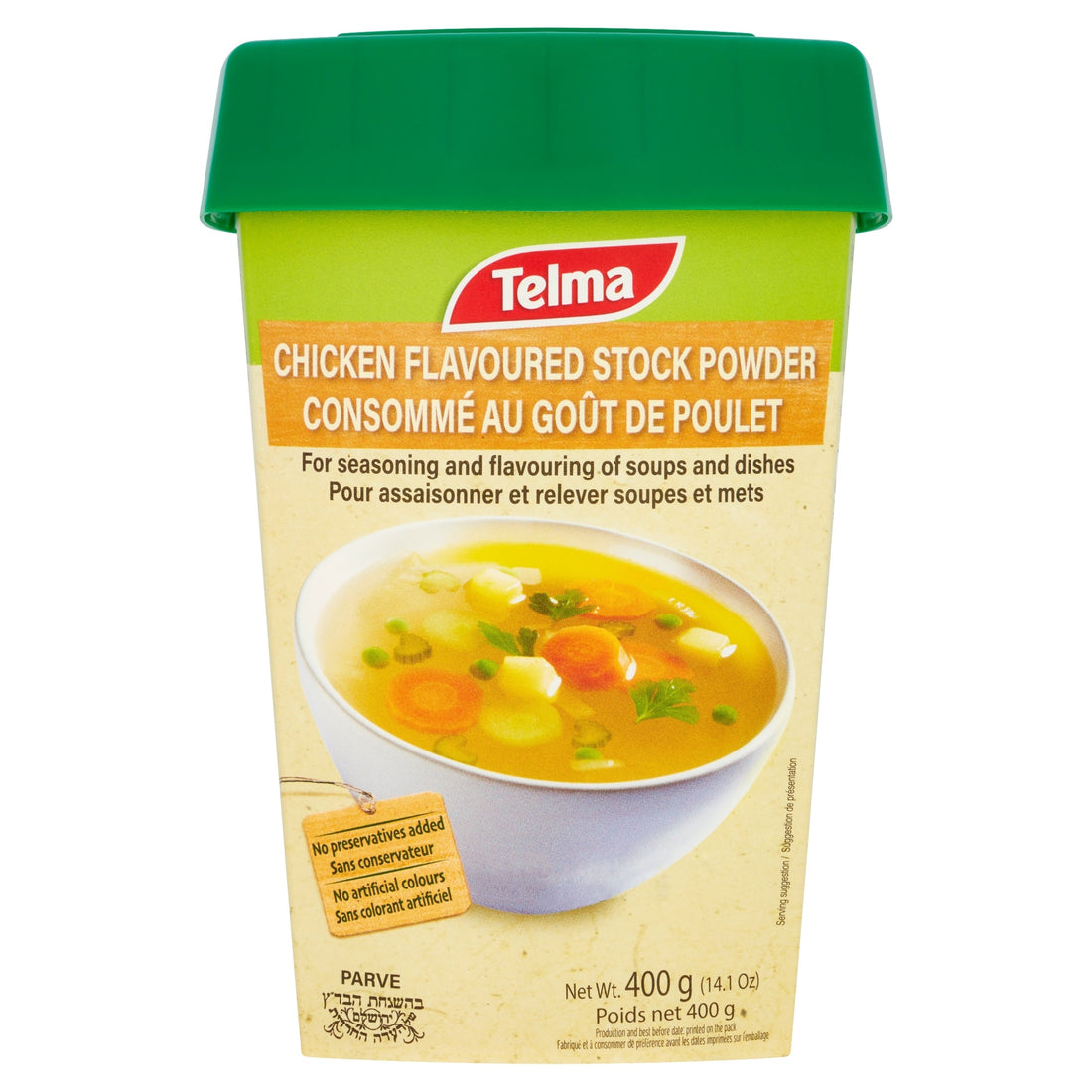 Telma Chicken Flavoured Stock Powder 400g tub