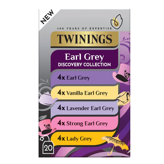 Where to buy Twinings Earl Grey Discovery Collection 20 Tea Bags in the USA - UK import from Great British Imports