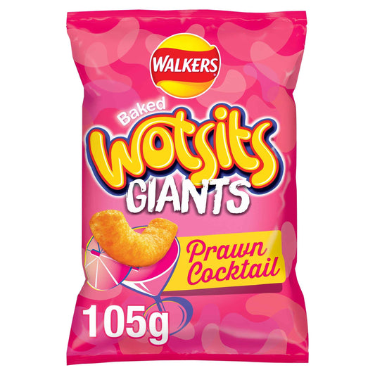 Where to buy Walkers Wotsits Giants Prawn Cocktail Sharing Bag 105g in the USA - UK import from Great British Imports