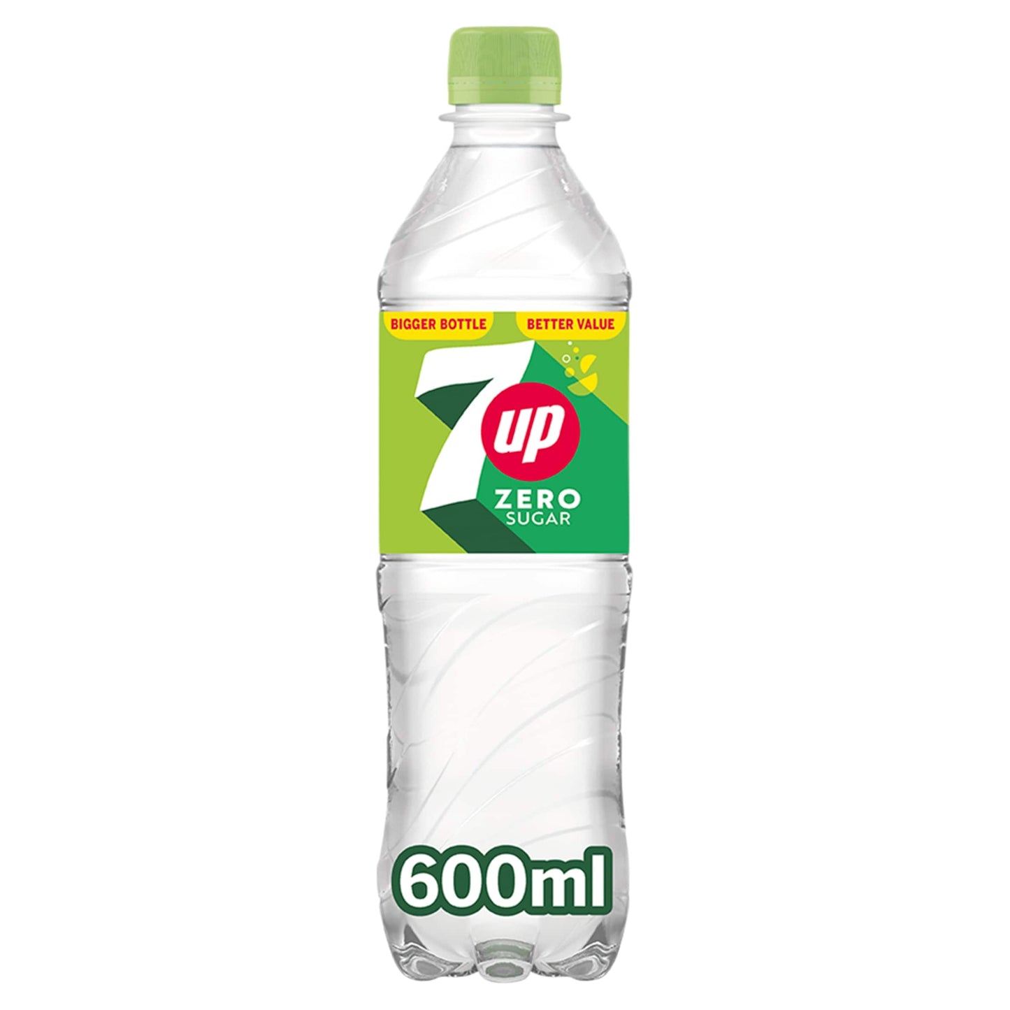 7UP ZERO SUGAR LEMON & LIME SOFT DRINK 600ML — image 1