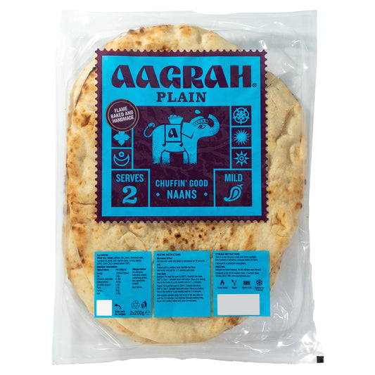 Aagrah Plain Naan (2 x 200g) — image 1