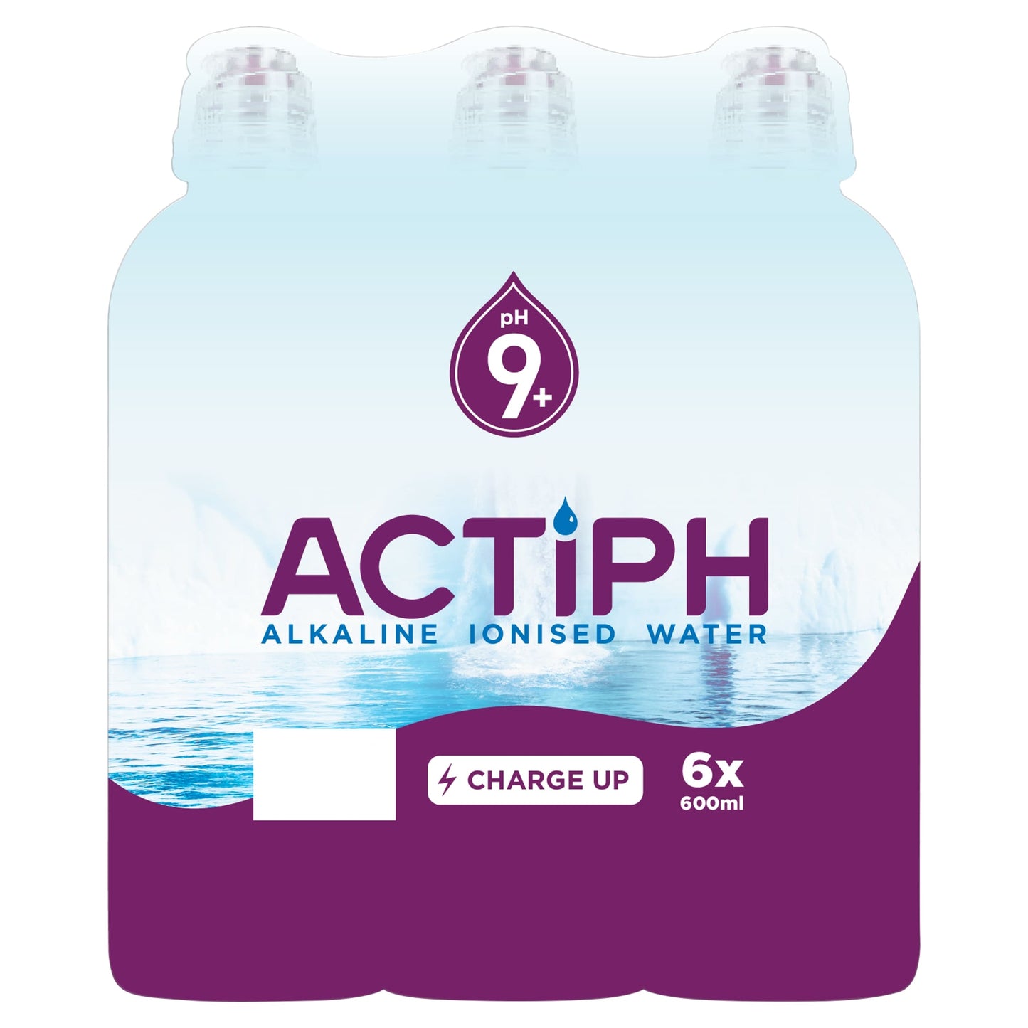 Actiph Alkaline Ionised Water 6X600ml — image 1