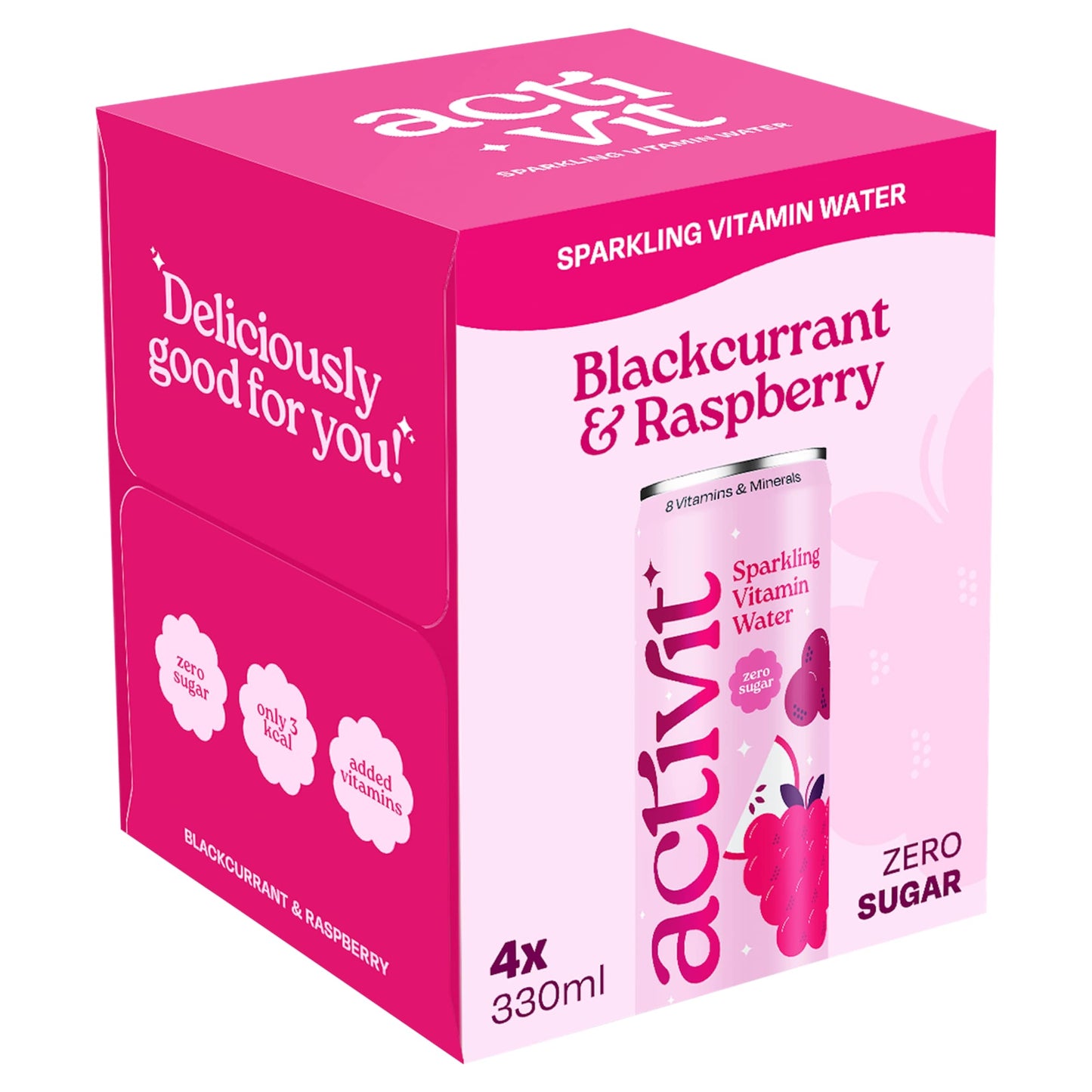 Activit Drink Blackcurrant Apple & Raspberry 4X330ml — image 1