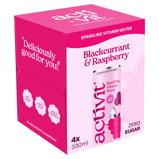 Activit Drink Blackcurrant Apple & Raspberry 4X330ml — image 1