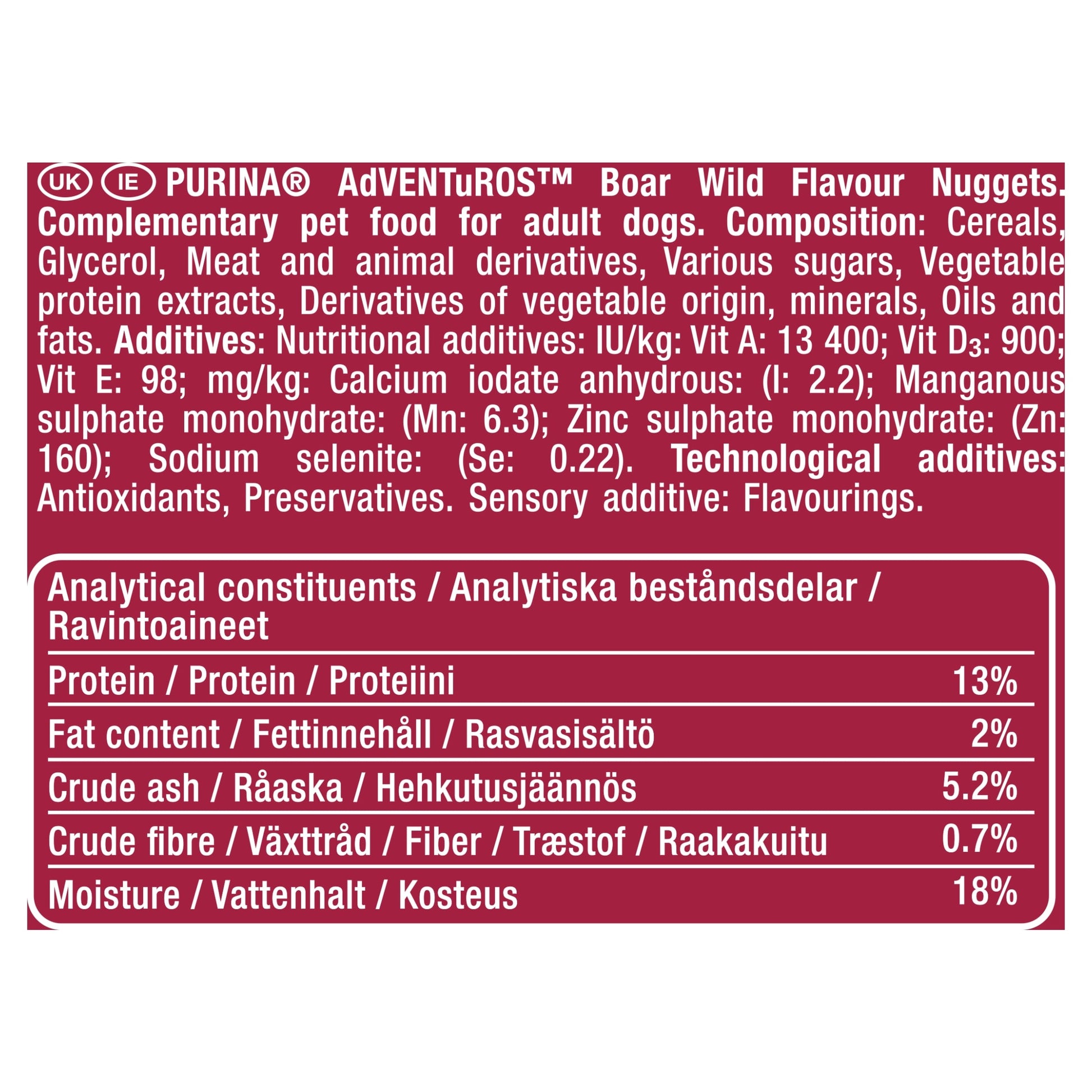 ADVENTUROS Nuggets Wild Boar Dog Treats 90g — image 5