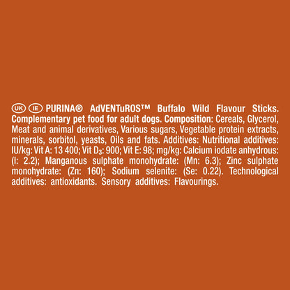 Adventuros Sticks Dog Treats Buffalo Flavour 120g — image 4