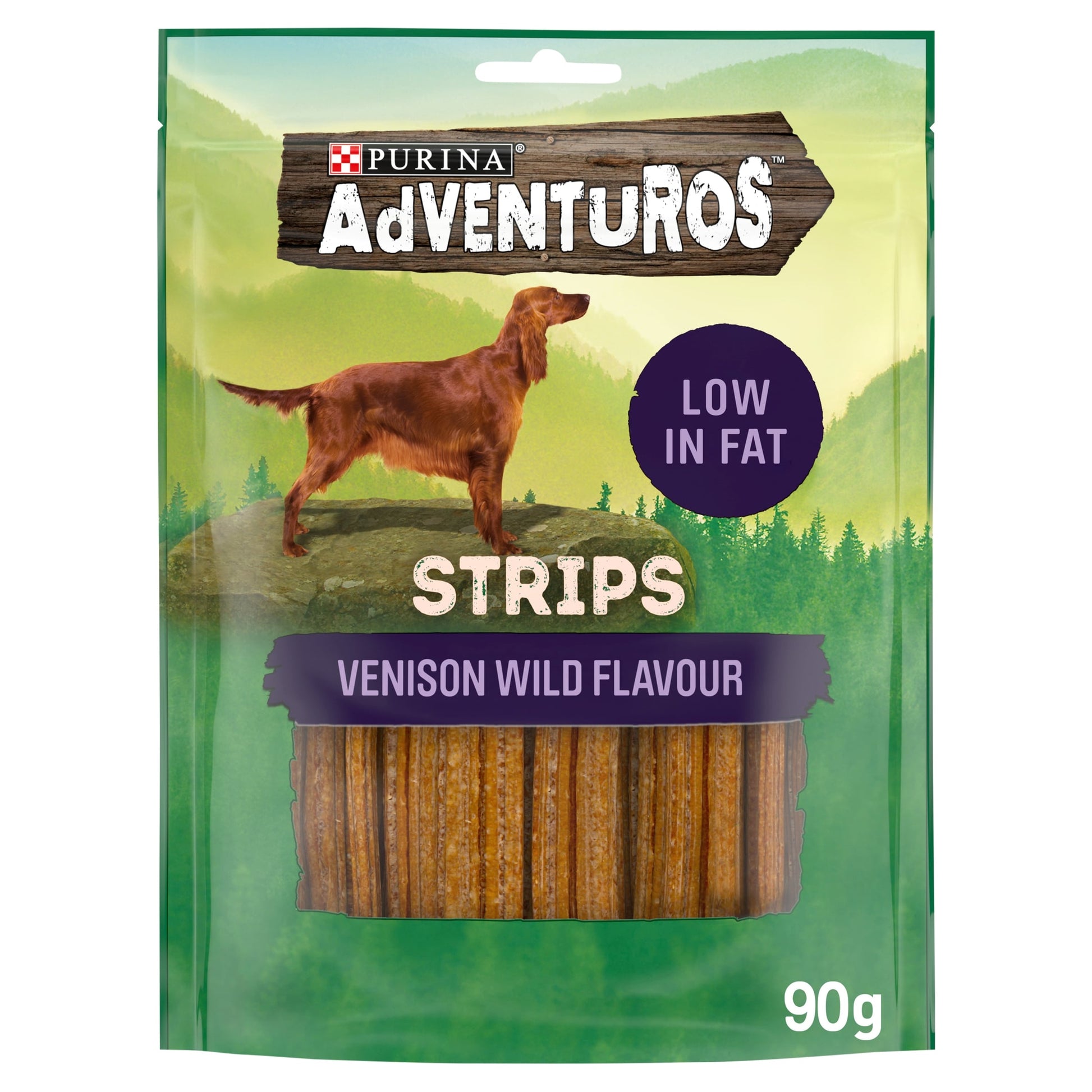 Adventuros Strips Dog Treats Venison Flavour 90g — image 1