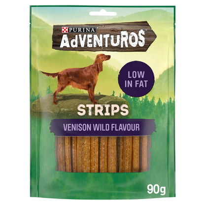 Adventuros Strips Dog Treats Venison Flavour 90g — image 1