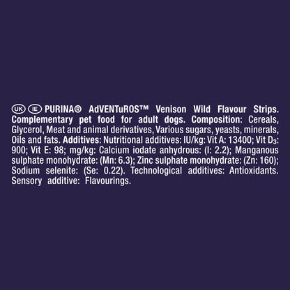 Adventuros Strips Dog Treats Venison Flavour 90g — image 4