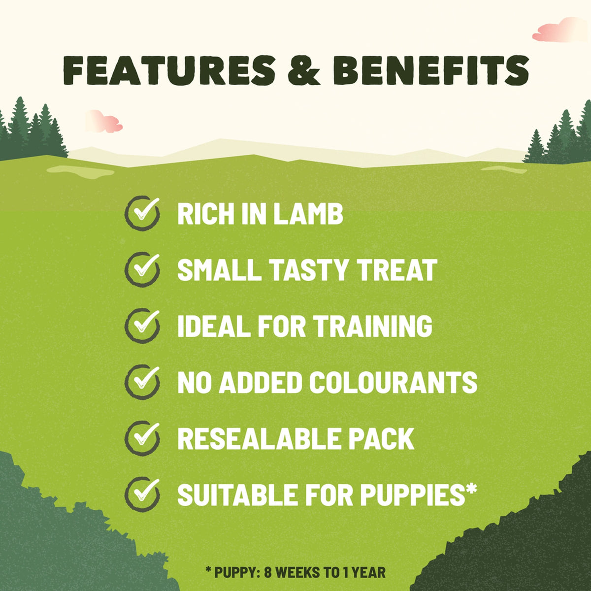 Adventuros Training Dog Treats Rich in Lamb 115g — image 4