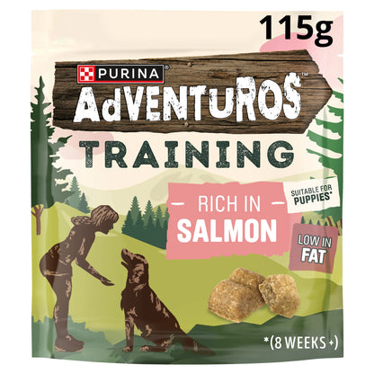 Adventuros Training Dog Treats Rich in Salmon 115g — image 1