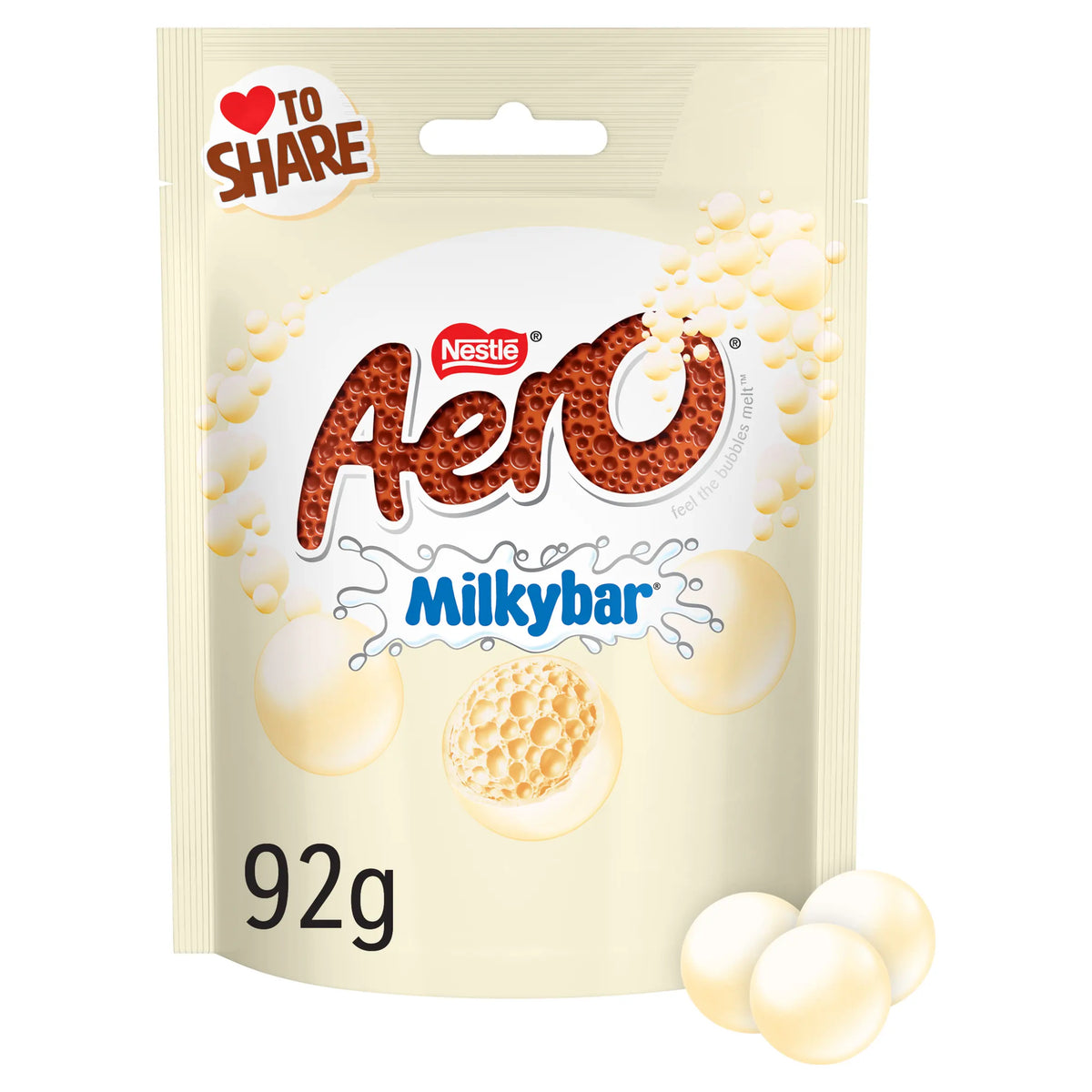 Aero Bubble Milkybar White Chocolate 92g — image 1