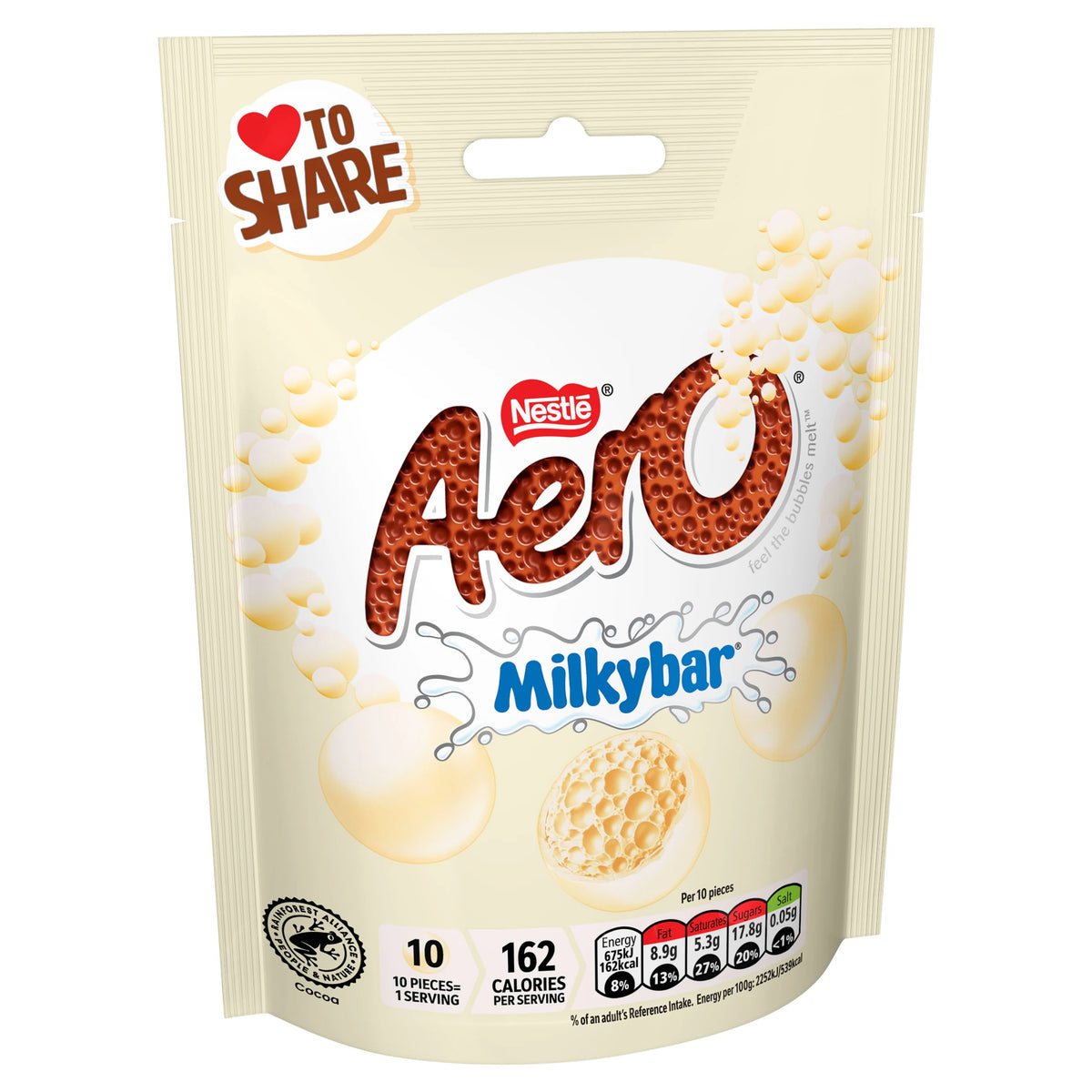 Aero Bubble Milkybar White Chocolate 92g — image 2