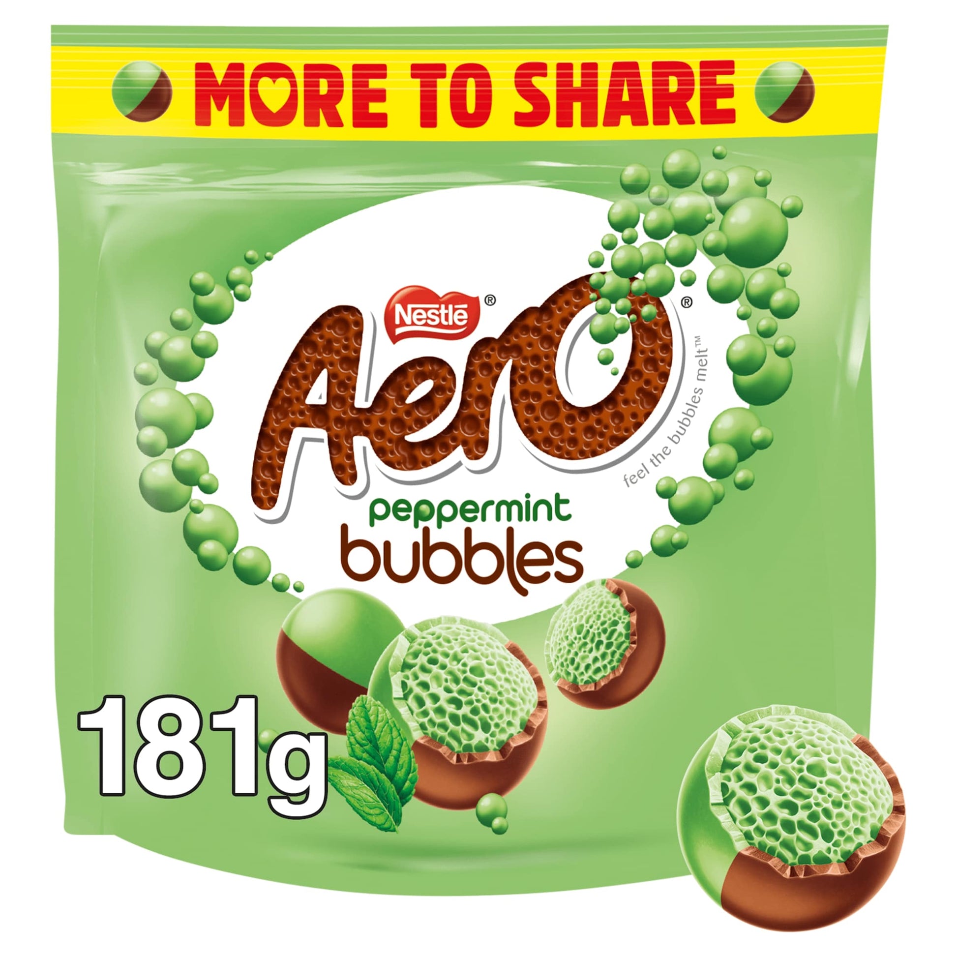 Aero Bubbles Peppermint Share Bag 181g — image 1