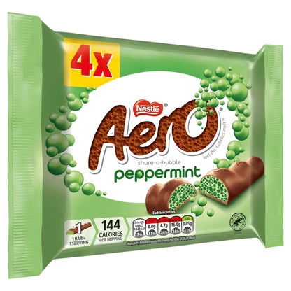 Aero Bubbly Peppermint Mint Chocolate Bar Multipack 27g 4 Pack — image 4