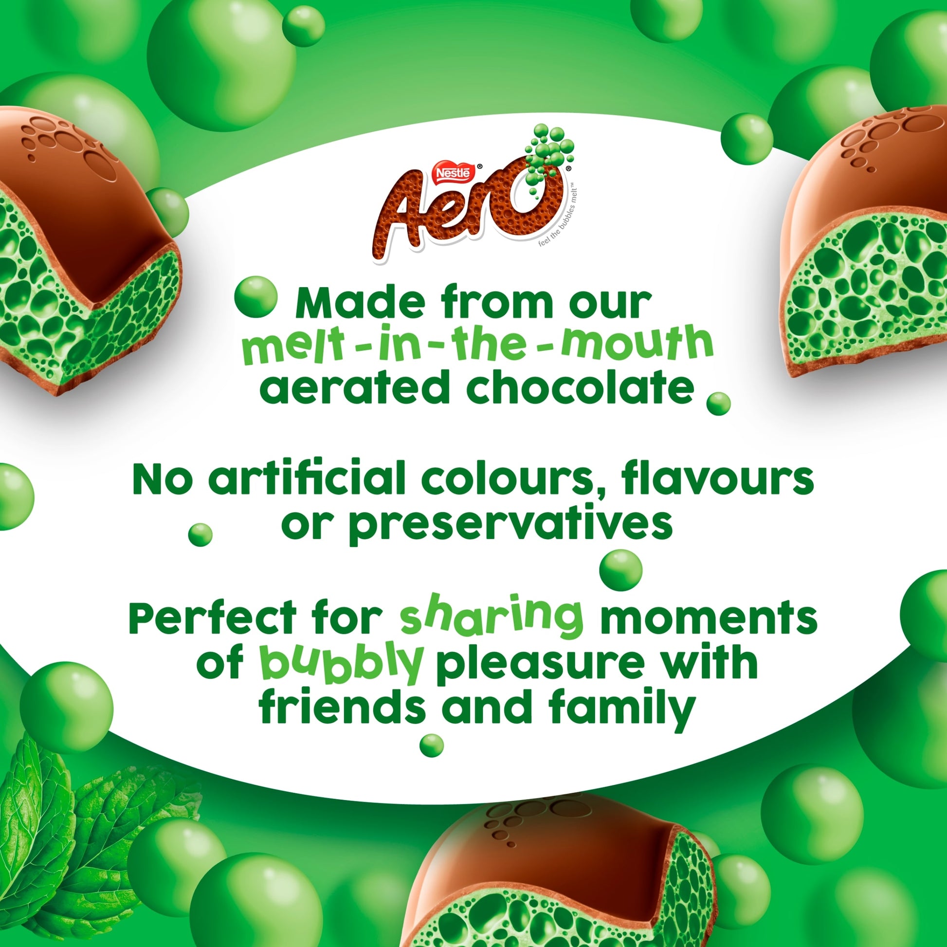 Aero Shaero Milk Chocolate Peppermint Bar 145g — image 3
