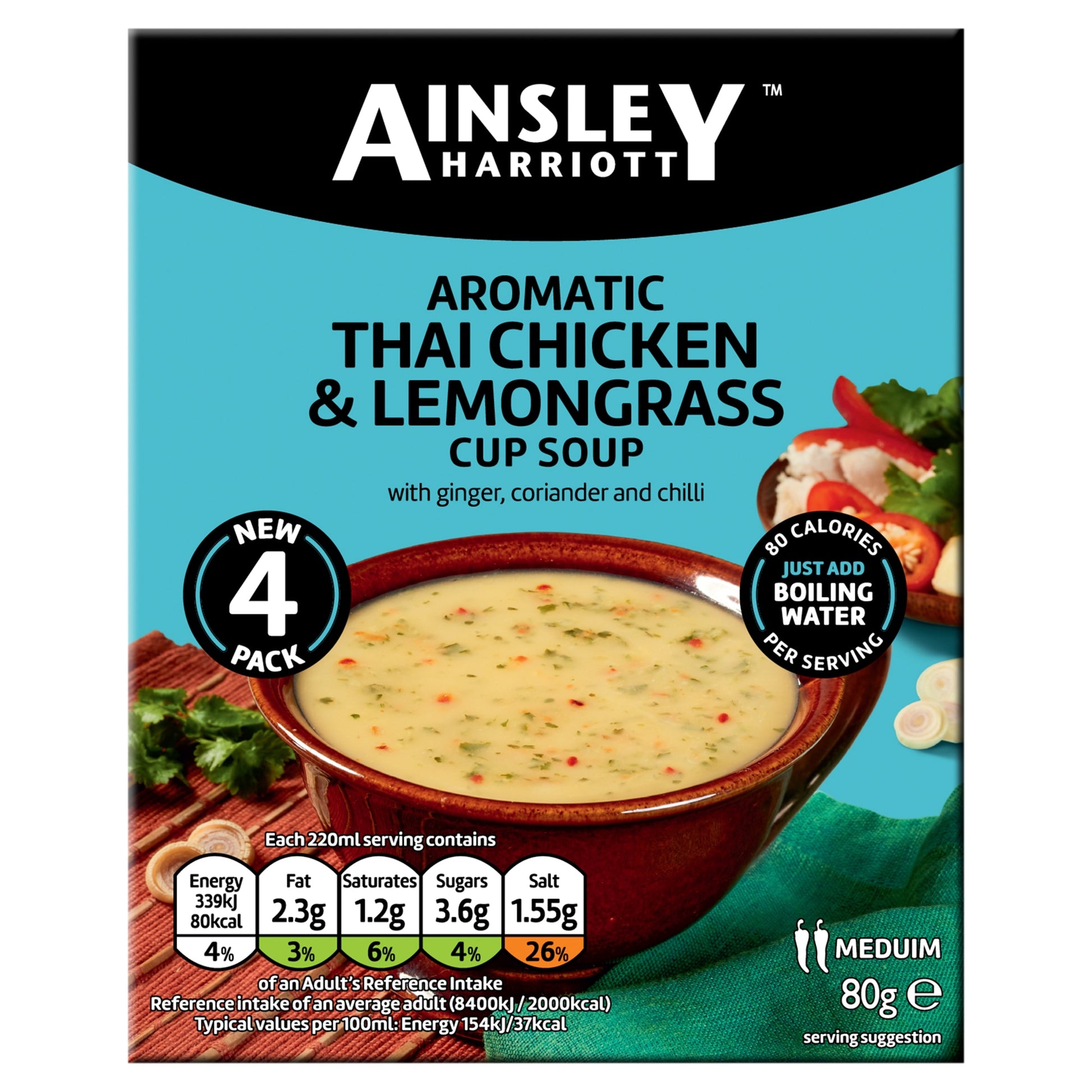 Ainsley Harriott Thai Chicken & Lemongrass Cup Soup 80g — image 1