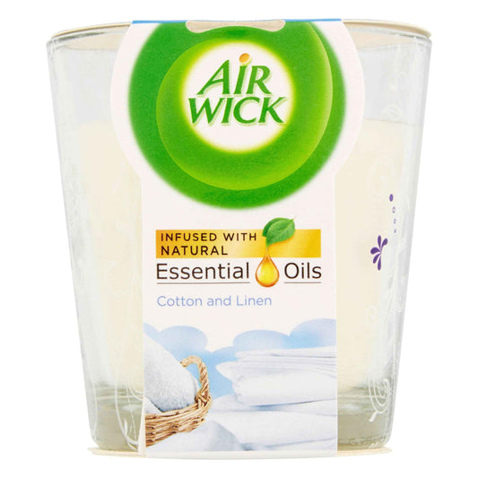 AIR WICK Candle Cotton & Linen pack