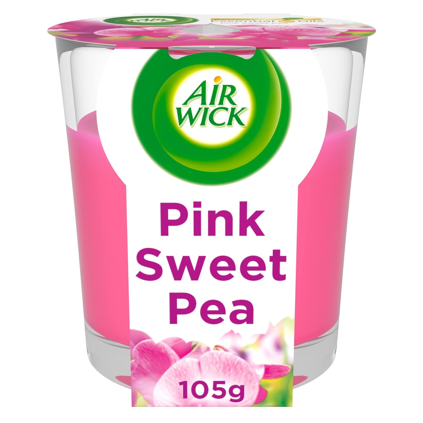 Airwick Base Pink Sweet Pea Candle — image 1