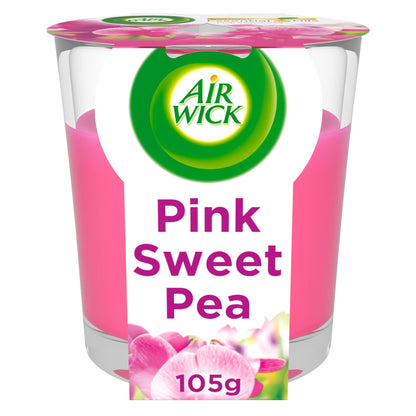 Airwick Base Pink Sweet Pea Candle — image 1