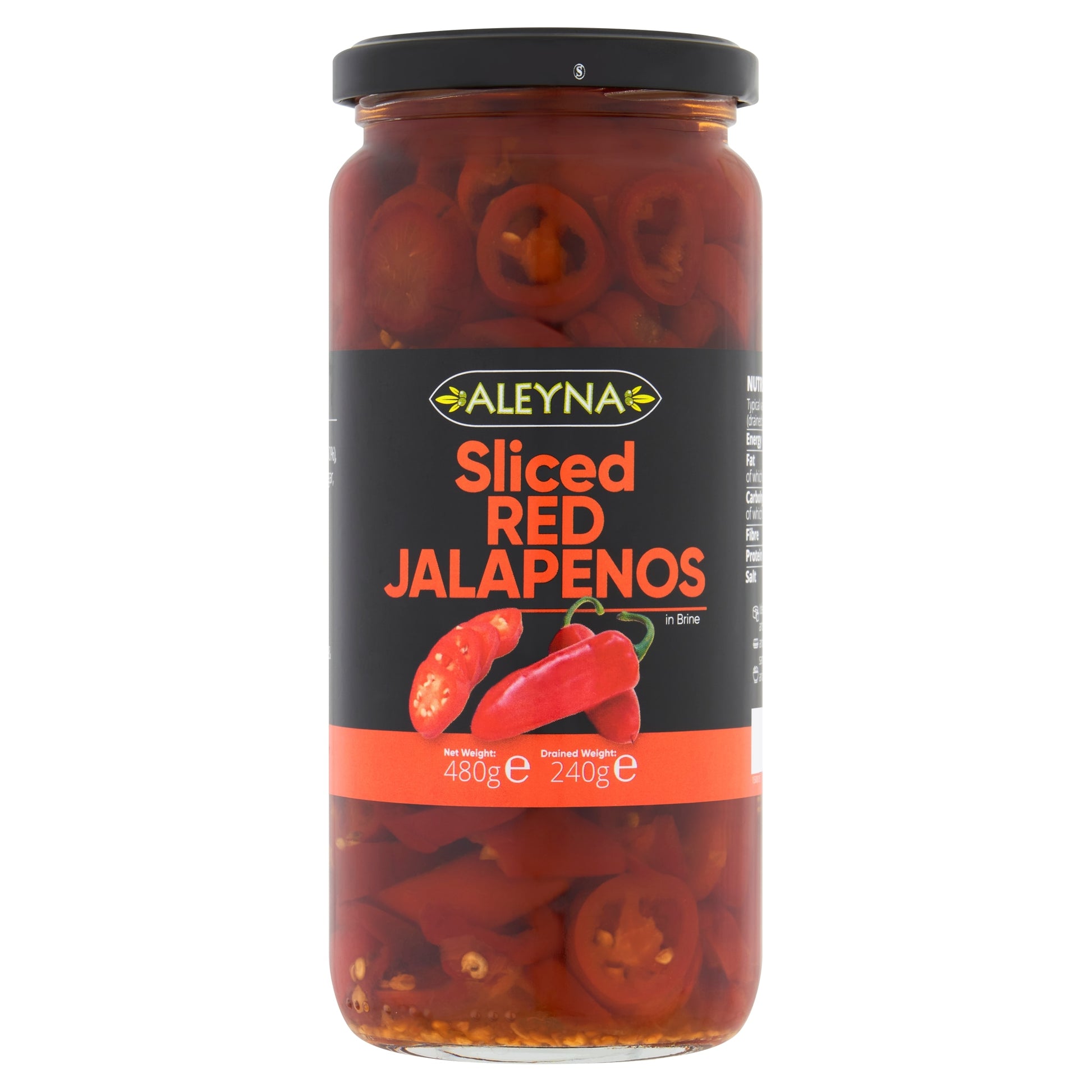Aleyna Sliced Red Jalapeno Peppers 480G — image 1