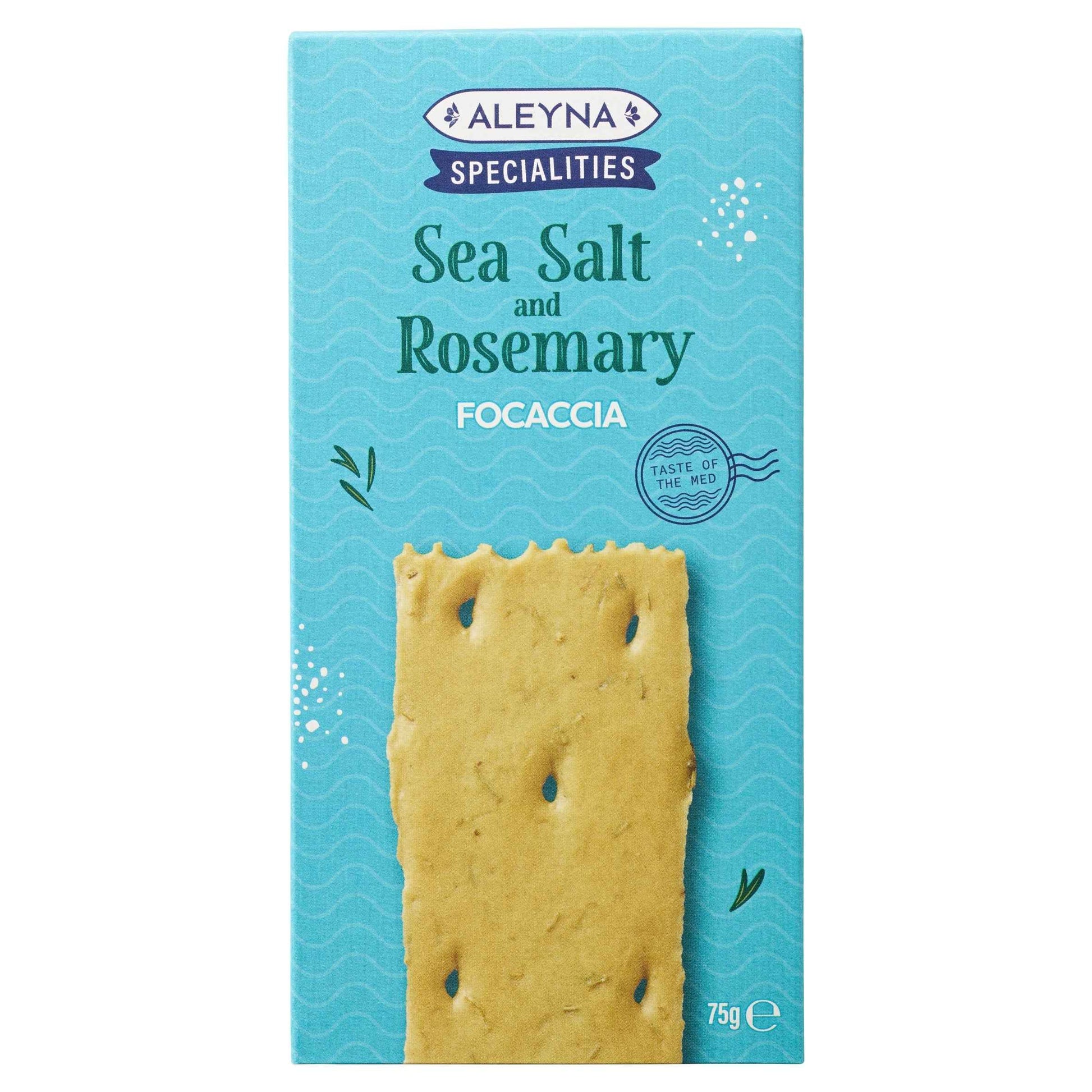 Aleyna Specialities Sea Salt and Rosemary Focaccia 75g — image 1