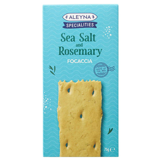 ALEYNA Specialities Sea Salt And Rosemary Focaccia 75g 75g pack