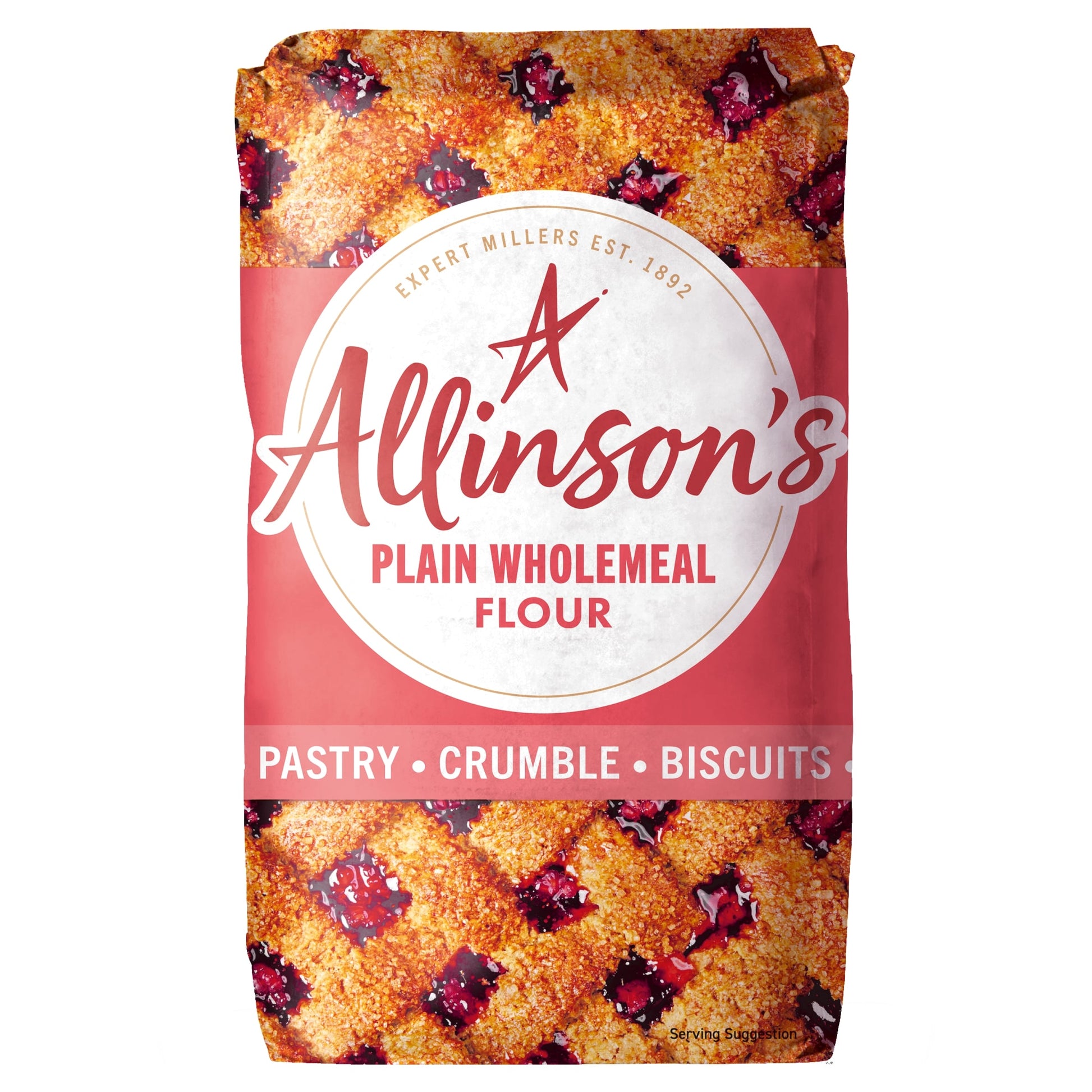 Allinson's Plain Wholemeal Baking Flour 1kg — image 1