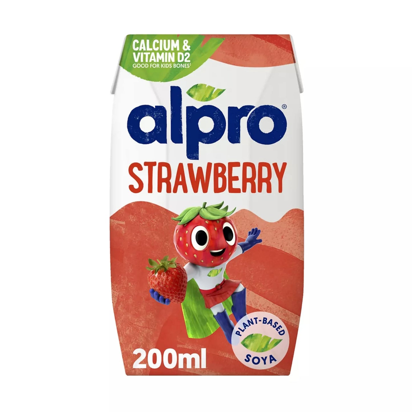 Alpro Kids Soya Strawberry Long Life Dairy Free Drink 200ml — image 1