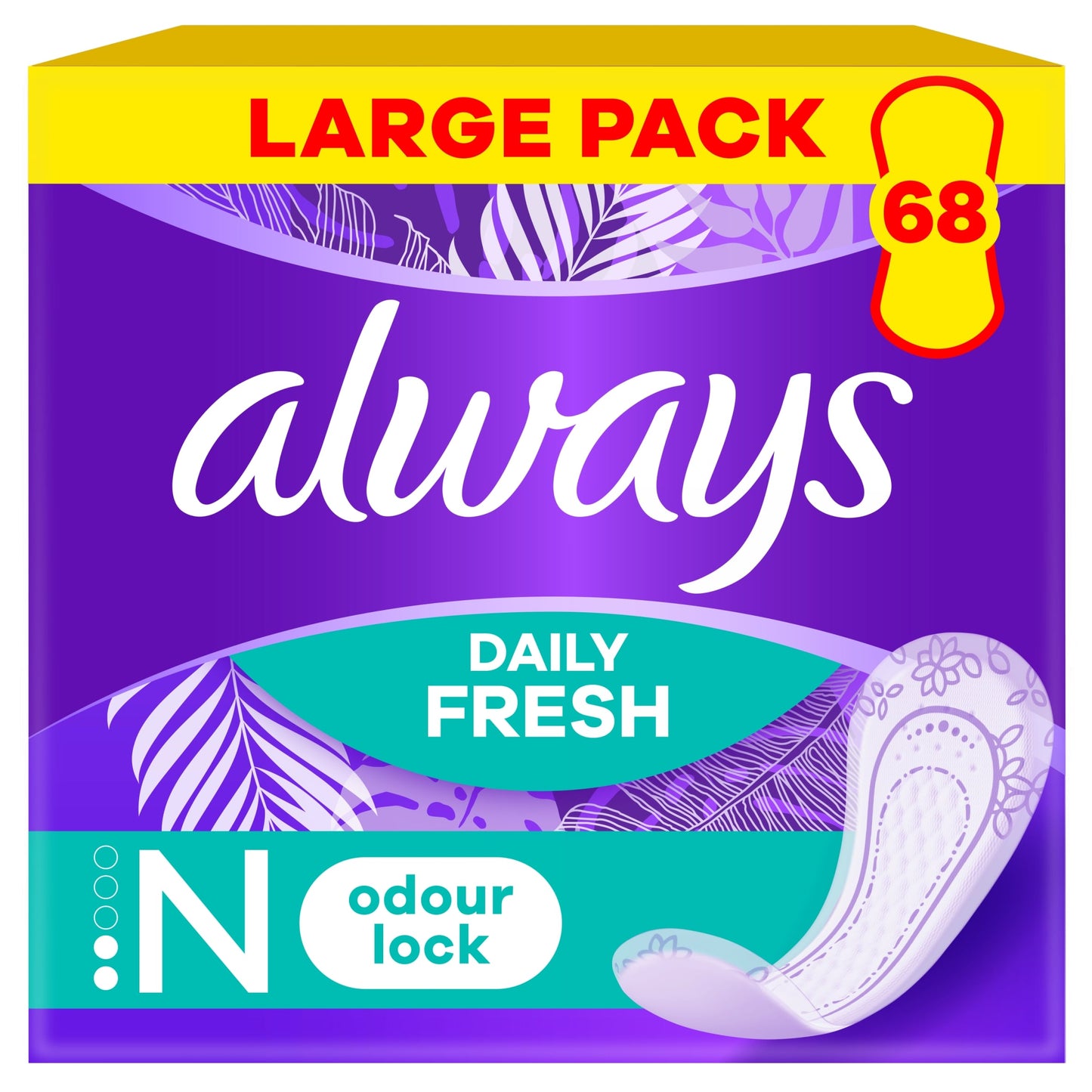 Always Dailies 3 In 1 Panty Liners 68 Pack — image 1
