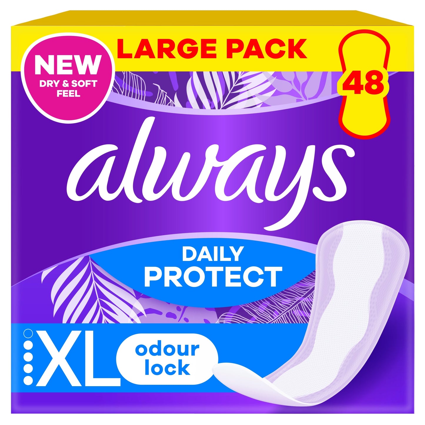 Always Dailies Long Plus Panty Liners 48 Pack — image 1
