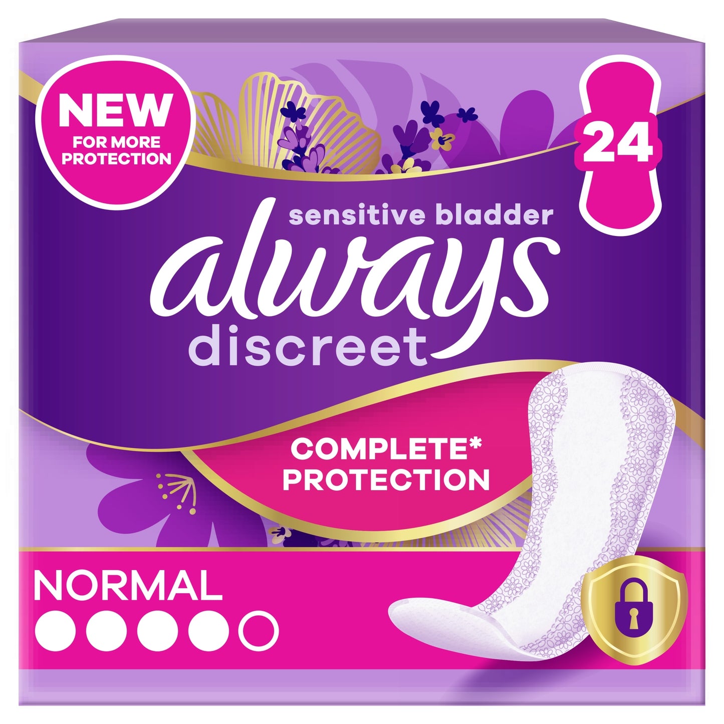 Always Discreet Incontinence Liners Normal 24 Pack — image 1