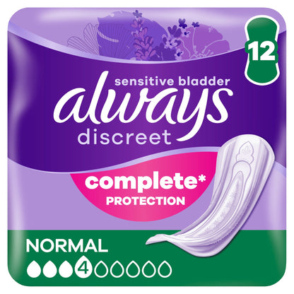 Always Discreet Normal Incontinence Pads 12 Pack — image 1