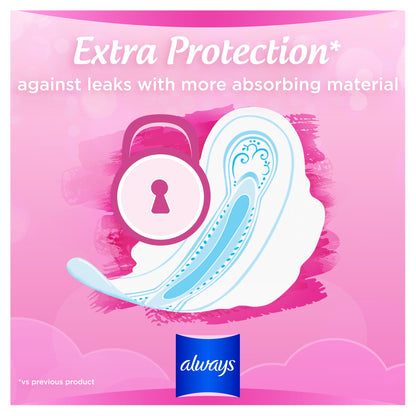 Always Sensitive Long Size 2 Sanitary Towels With Wings 12 Pack — image 4