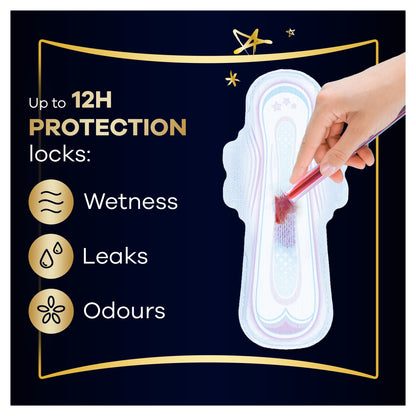 Always Ultra Secure Night Extra Sanitary Towels Size 5 Wings 14 Pack — image 3