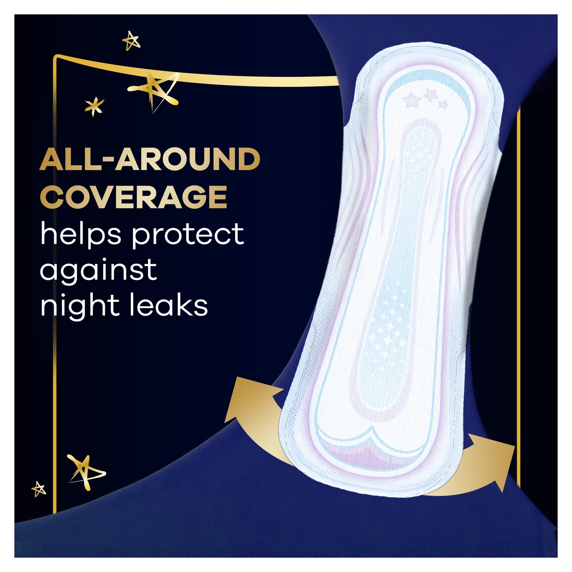 Always Ultra Secure Night Extra Sanitary Towels Size 5 Wings 14 Pack — image 4