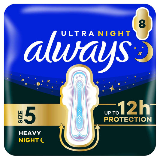Always Ultra Secure Night Extra Size 5 Sanitary Towels With Wings 8