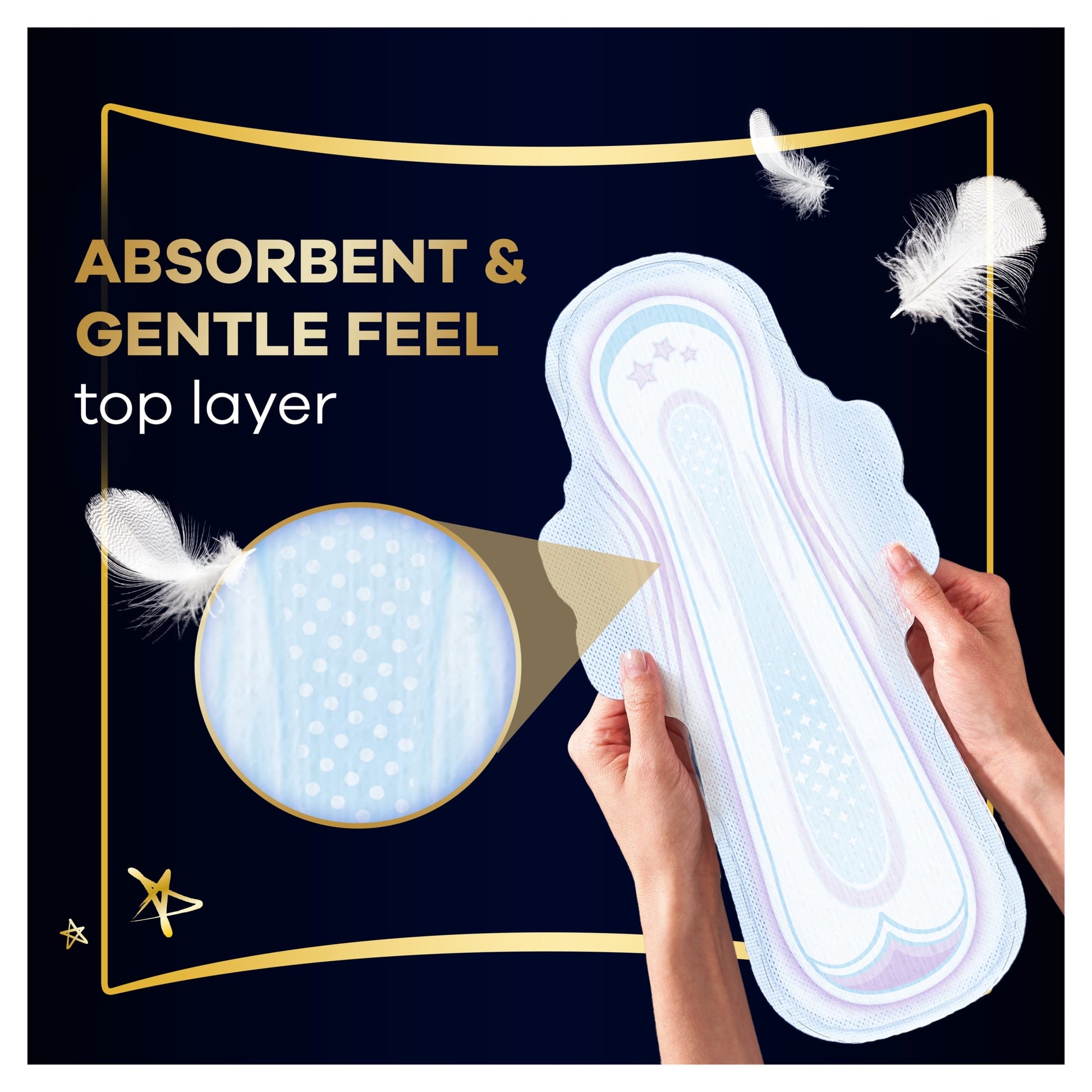 Always Ultra Secure Night Extra Size 5 Sanitary Towels with Wings 8 Pack — image 5