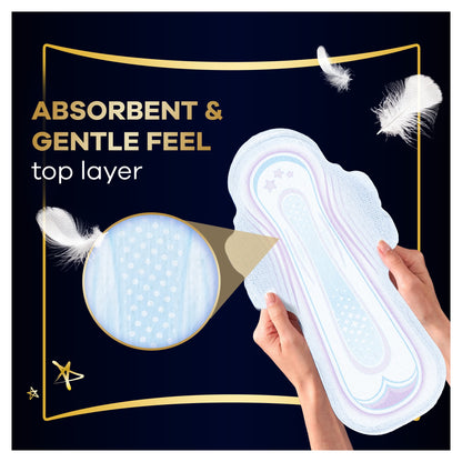 Always Ultra Secure Night Size 4 Sanitary Towels with Wings 8 Pack — image 5