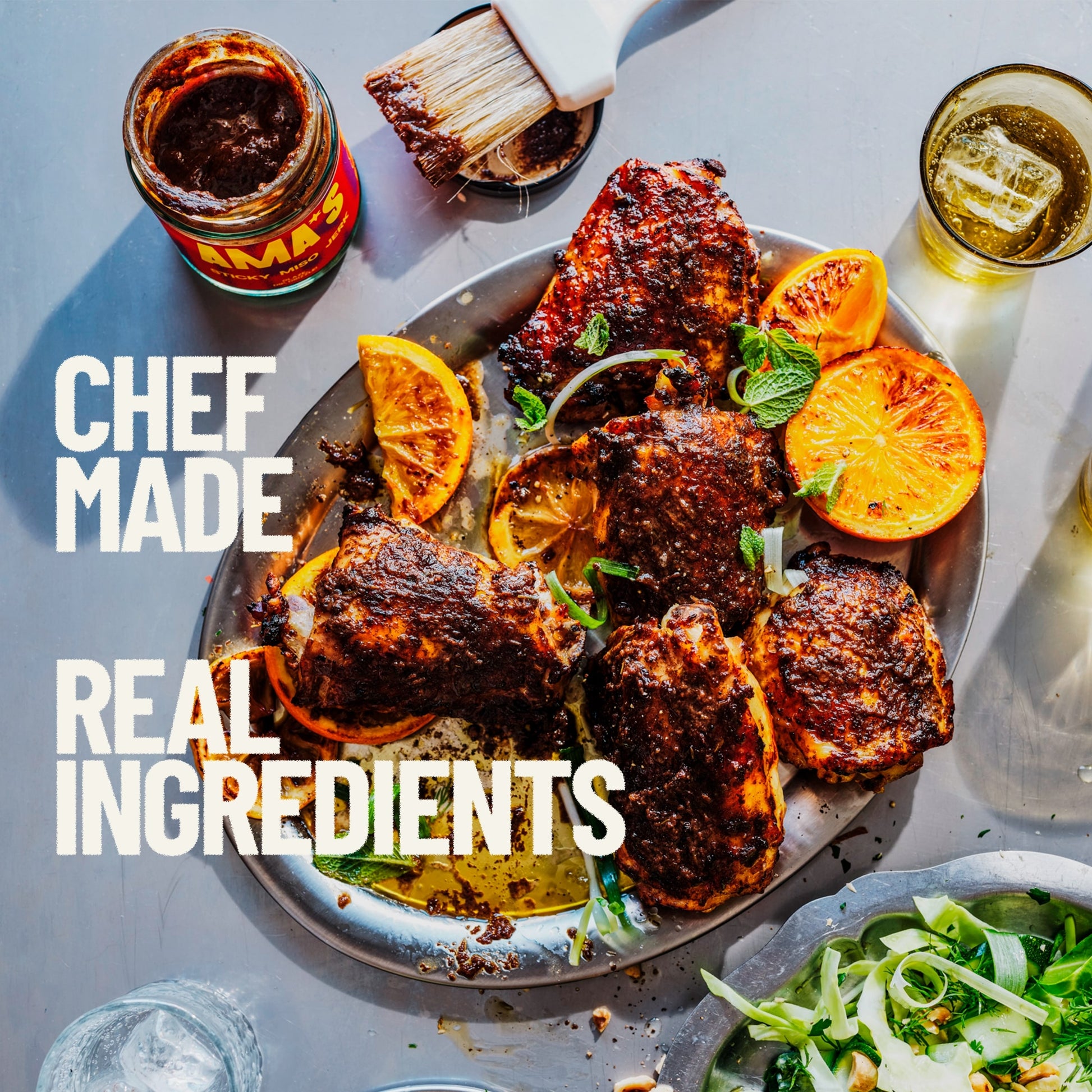 Ama's Sticky Miso Jerk Sauce 185g — image 2
