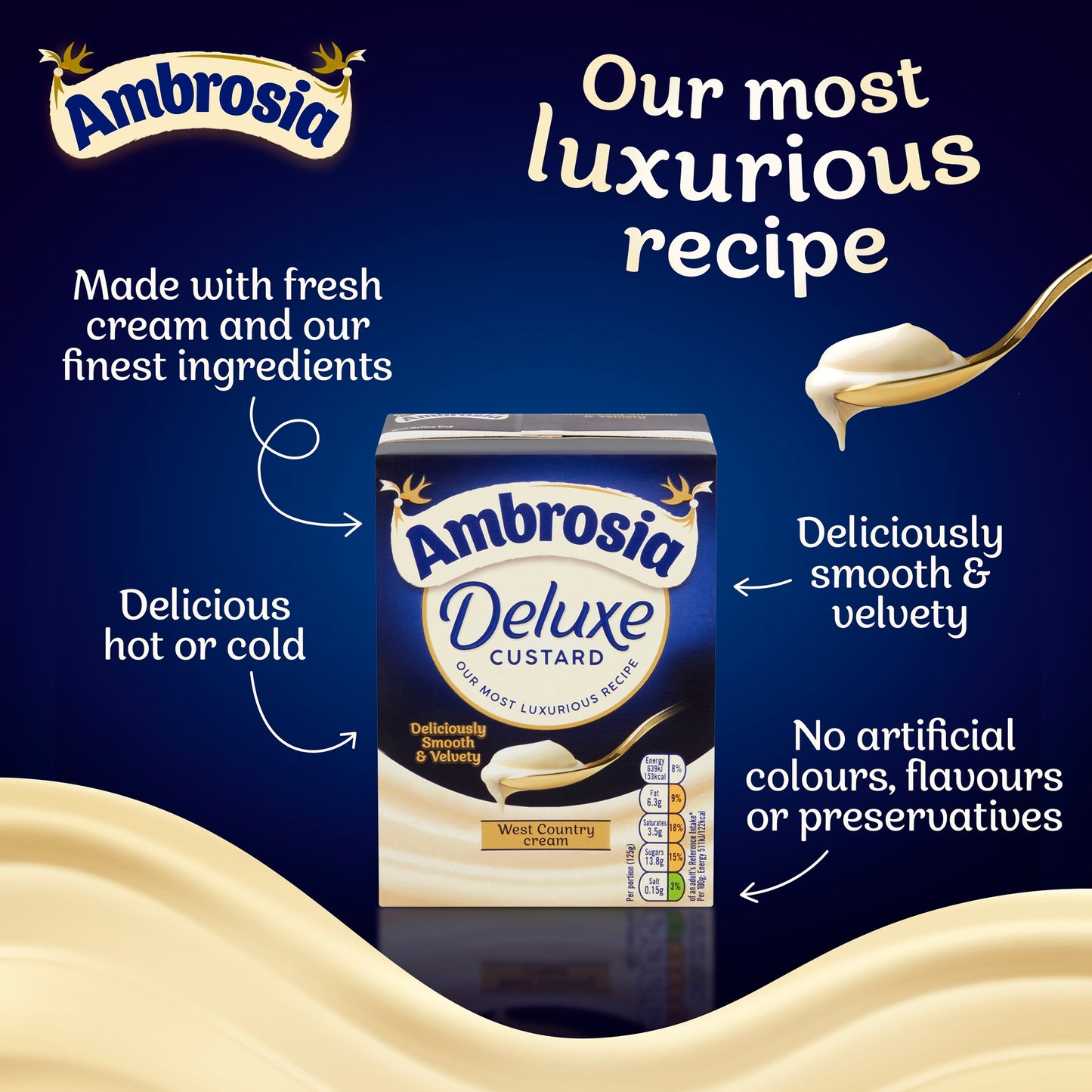 Ambrosia Deluxe Custard 750g — image 4